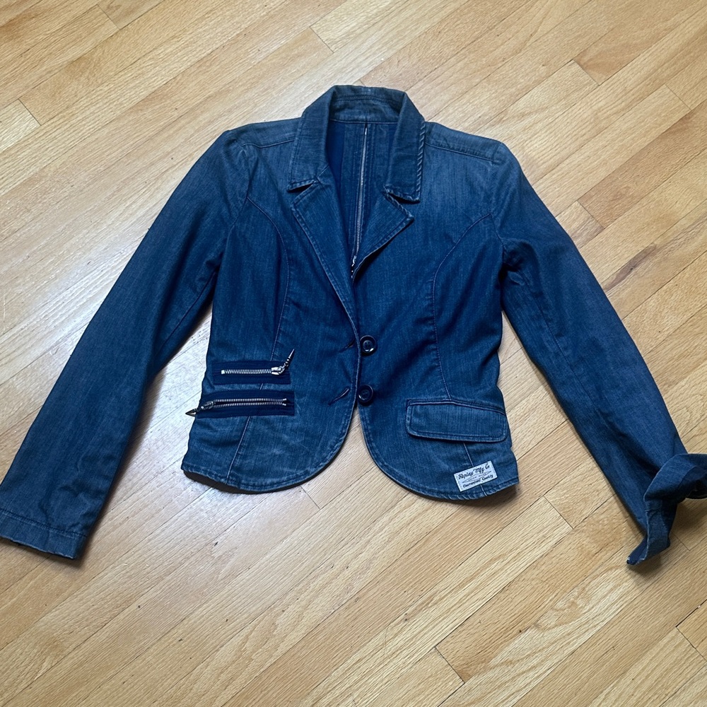 Blue Denim Blazer Jacket